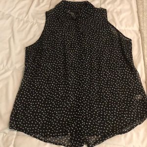 Lanebryant sheer sleeveless blouse